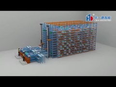 المكوكات متعددة المستويات رافعة التراكم الحد الأدنى للحمولة ASRS النظام التلقائي لجمع الصناديق واستردادها