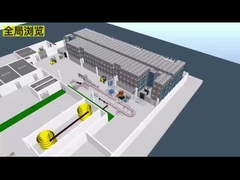 عربة المكوك الأربعة طرق ASRS نظام التخزين والإسترداد التلقائي