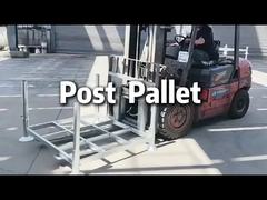 رفوف البليت المعدنية الفولاذية القابلة للتكديس الكبيرة القابلة للفصل لتخزين المستودعات بالغمس على الساخن