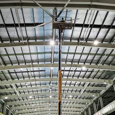 مروحة سقف HVLS الكبيرة للمستودع،مروحة سقف صناعية كبيرة للمصنع،مروحة W.