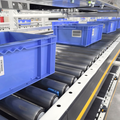 نظام فرز ناقل صندوق الكرتون نظام ناقل الأسطوانة الجاذبية المرنة الفرز اللوجستي رف تخزين المستودعات