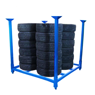 B31 رف الإطارات المحمول رف إطارات التراص 60 بوصة رف إطارات تخزين رف إطارات