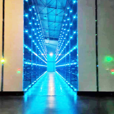 قطع غيار السيارات 2.5T الحمولة الكهربائية المتنقلة رف مع السكة الحديدية الموجهة