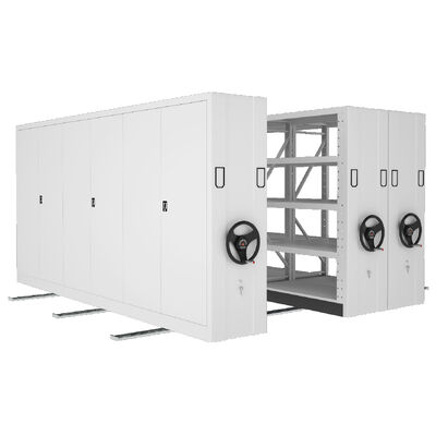 الرفات الكهربائية المتنقلة الرفوف اليدوية المضغوطة المتنقلة رفوف عالية الكثافة