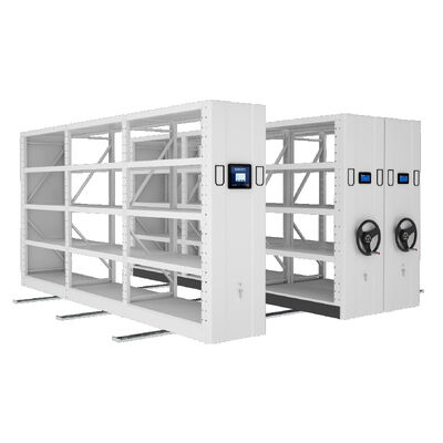 الرفات الكهربائية المتنقلة الرفوف اليدوية المضغوطة المتنقلة رفوف عالية الكثافة