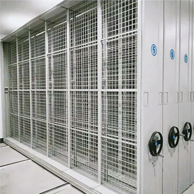 نظام رفوف ضاغط للأرشيف، رفوف متحركة يدوية، رفوف مدمجة قابلة للحركة باليد