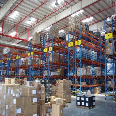 Q235 سقف تخزين الصلب الثقيل 76.2mm نظام رف الصفائح الانتقائي