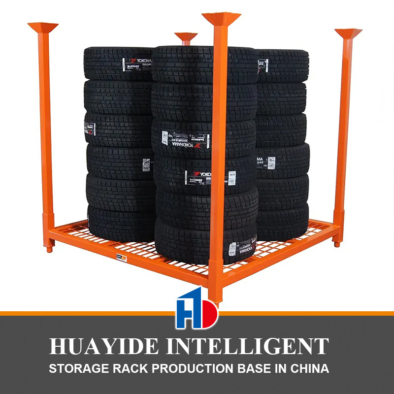 B31 رف الإطارات المحمول رف إطارات التراص 60 بوصة رف إطارات تخزين رف إطارات
