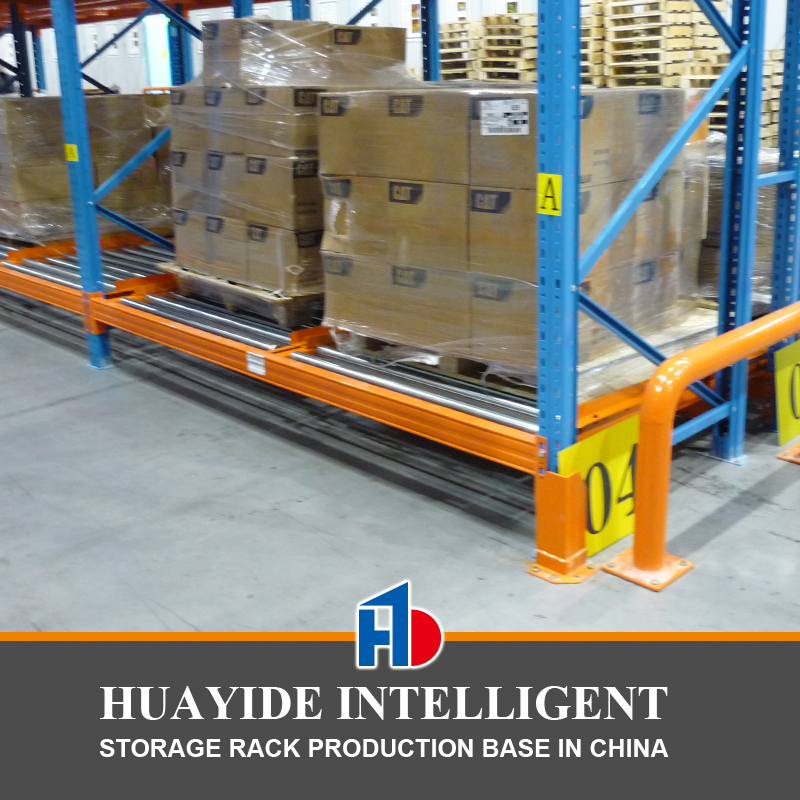 نظام رفوف تدفق الكرتون بالجاذبية FIFO عالي الجودة، نظام رفوف البليت، معدات المستودعات